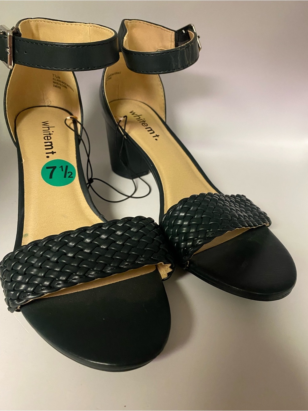 White Mt. Black Heels Size 7 1/2 - NWT
